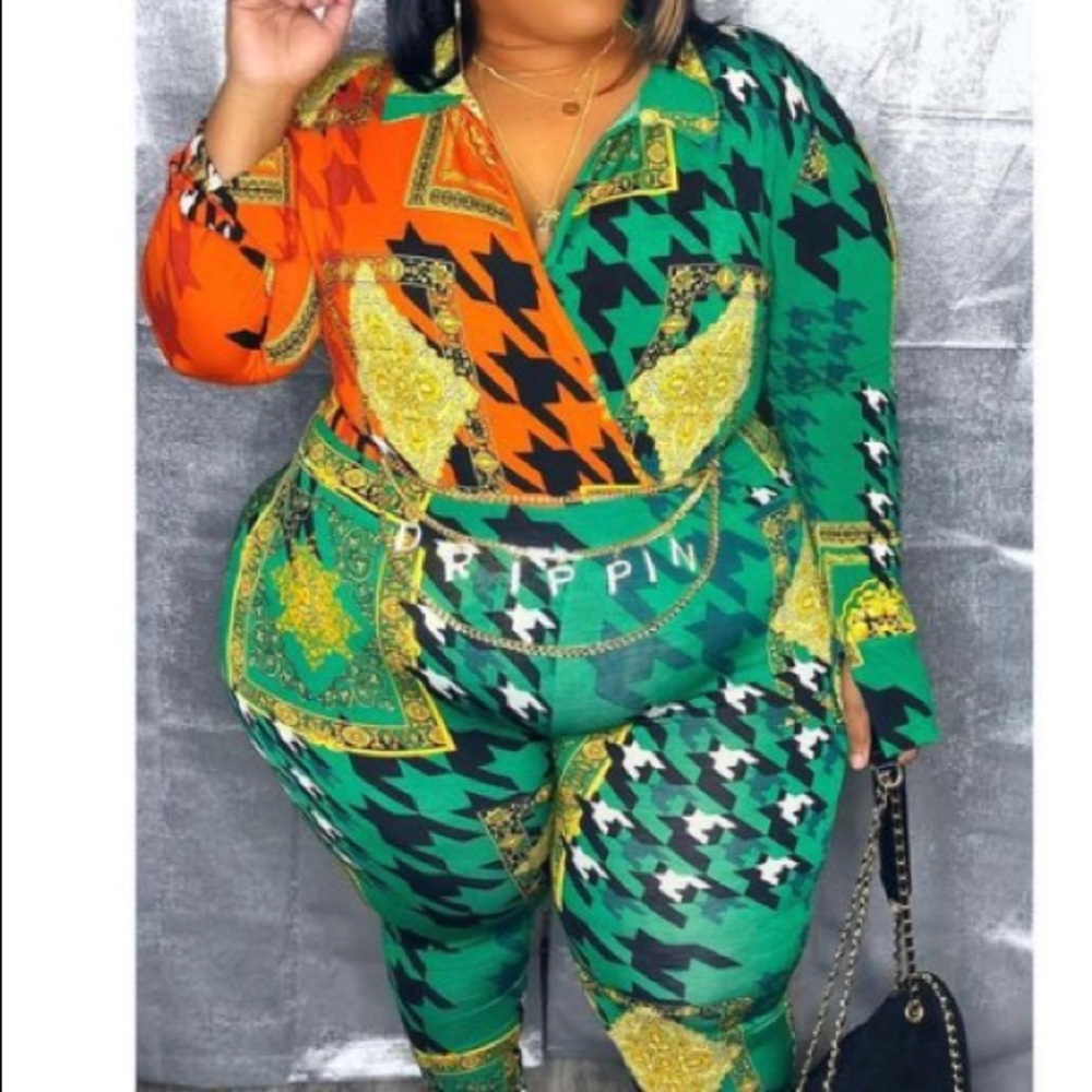 2x and 3x available in pants set